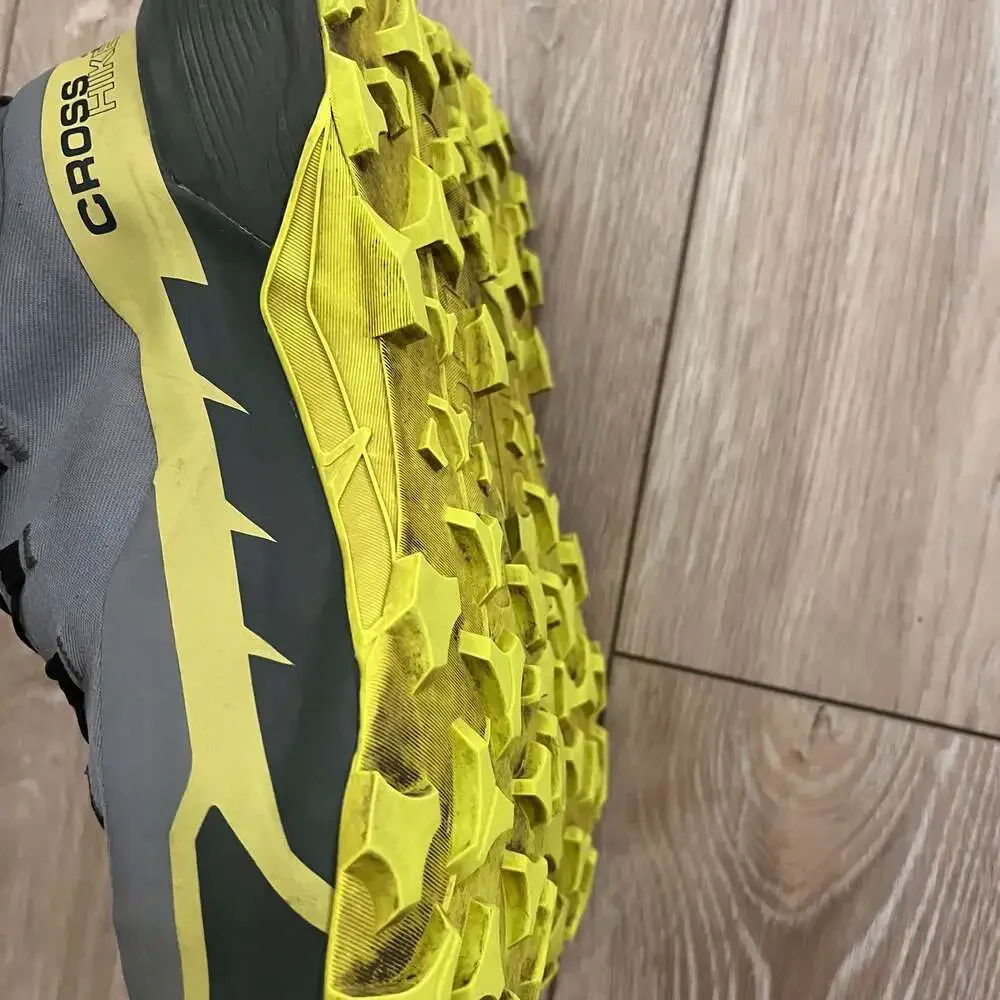 Salomon Cross Hike 2 Mid GTX Hiking Boots Gray Yellow Men's Size 10 US 44 EU